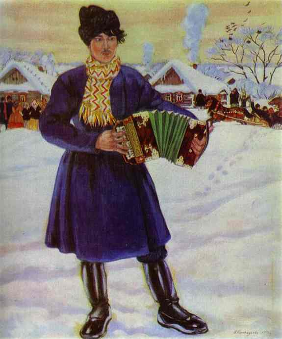 Pancake Tuesday In A Village (maslenitsa In A Village) — Boris Mikhailovich Kustodiev