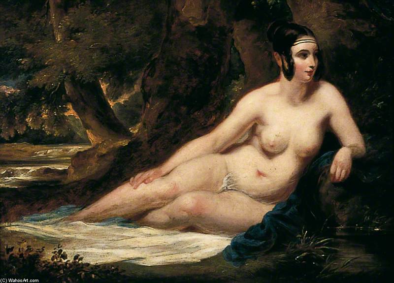 Reclining Female Nude In A Landscape — William Etty