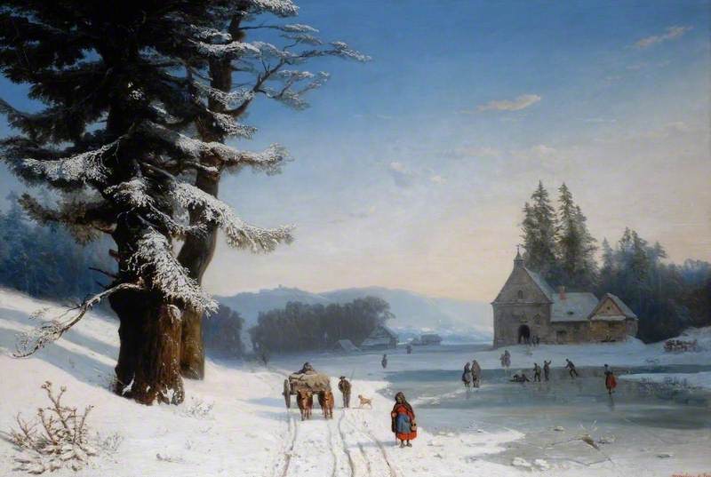 Snow Scene In The South Of France — Joséphine Bowes