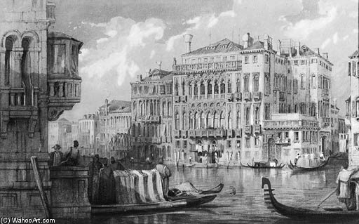 The Palazzo Pisani Moretta On The Grand Canal, Venice — Samuel Prout