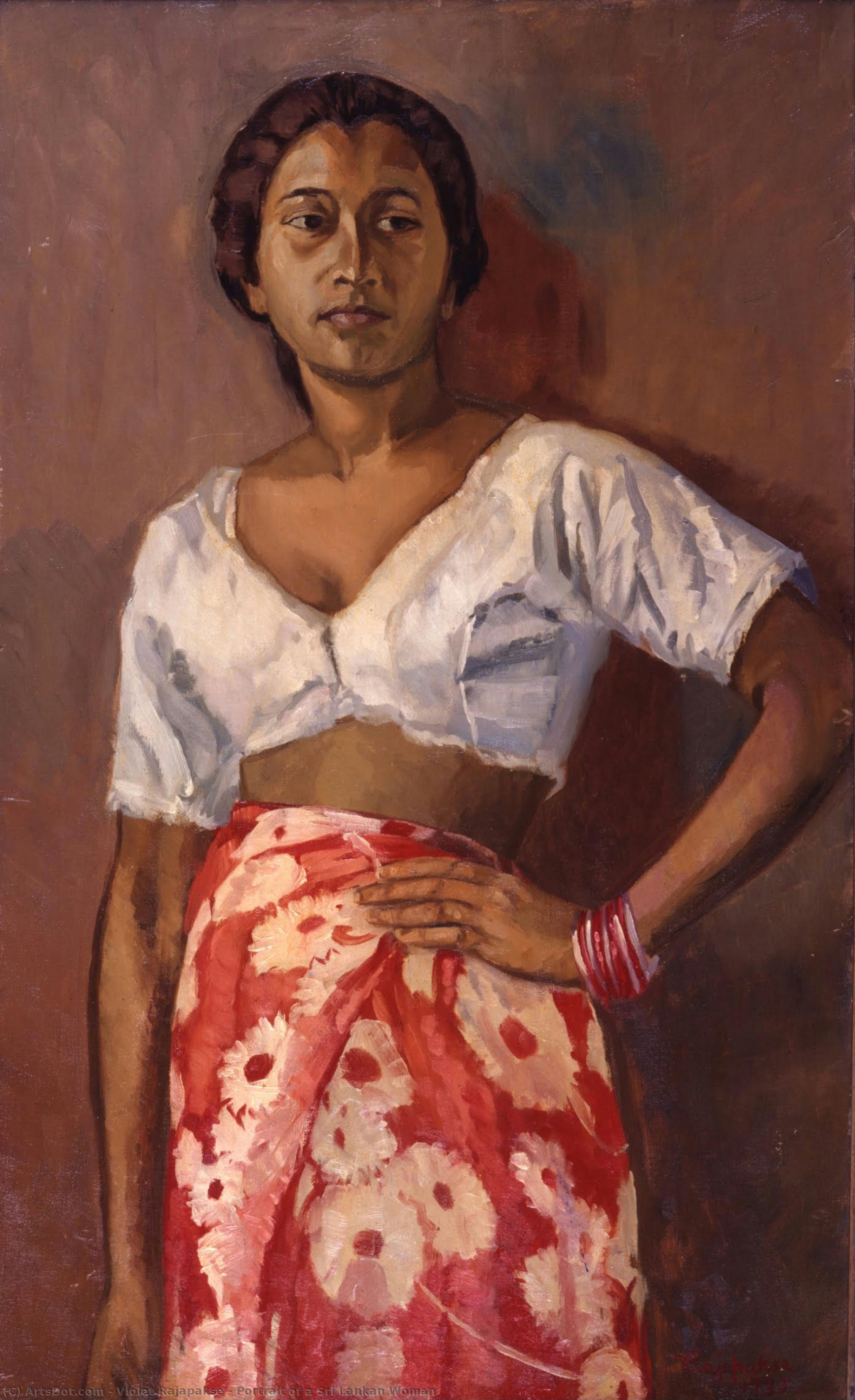 Portrait Of A Sri Lankan Woman — Violet Rajapakse