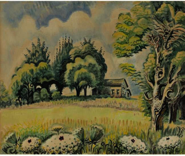 Little House In August - East Of Line Lake - Western New York — Charles Burchfield