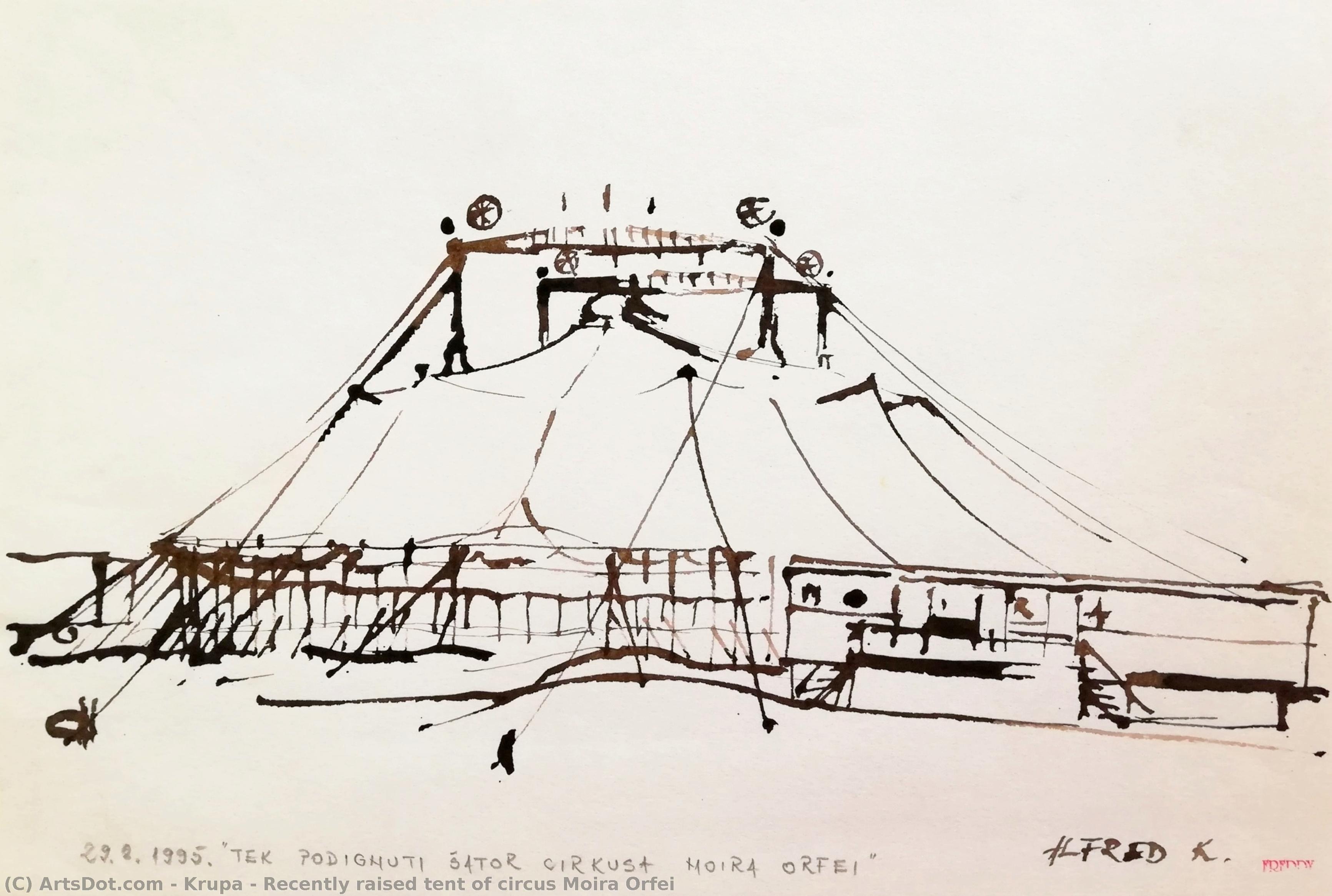 Recently Raised Tent Of Circus Moira Orfei — Alfred Freddy Krupa