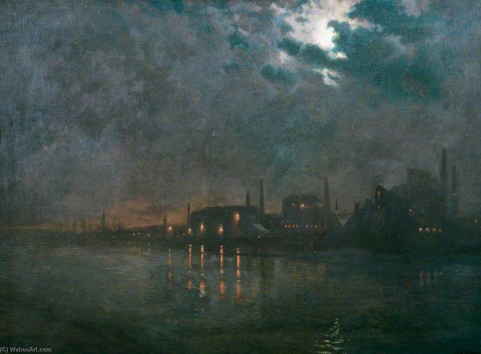 The River Thames From Wandsworth Bridge — Charles Ernest Butler
