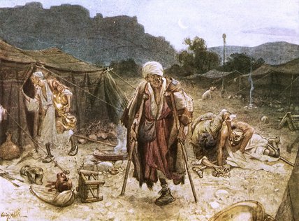The Four Lepers Looting The Camp Of The Syrians — William Brassey Hole