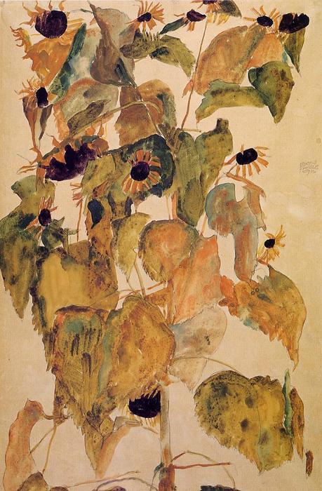 Sunflowers — Егон Шиле