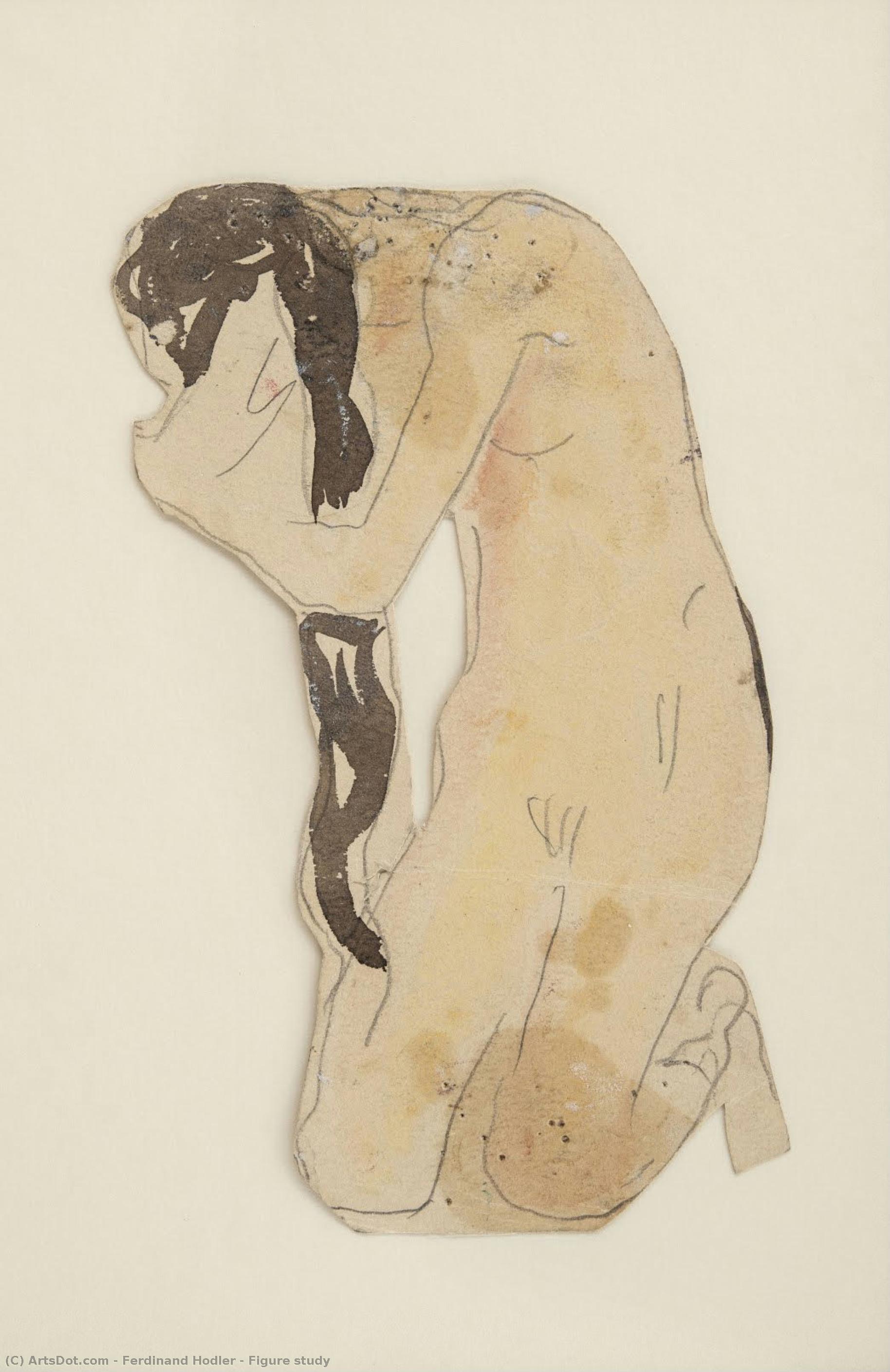 Studie Von Drei Figuren — Ferdinand Hodler