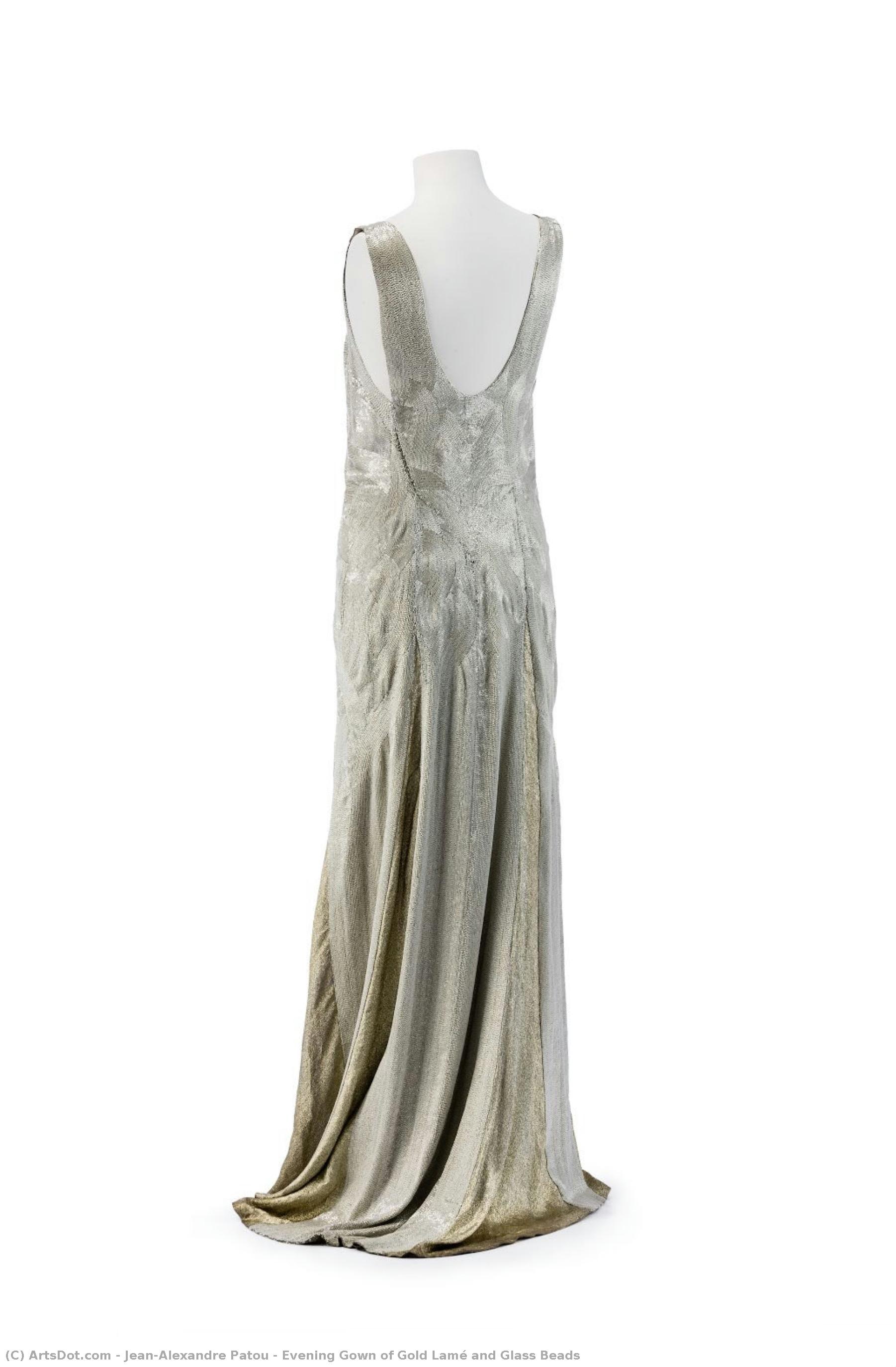 Evening Gown Of Gold Lamé And Glass Beads — Jean-alexandre Patou
