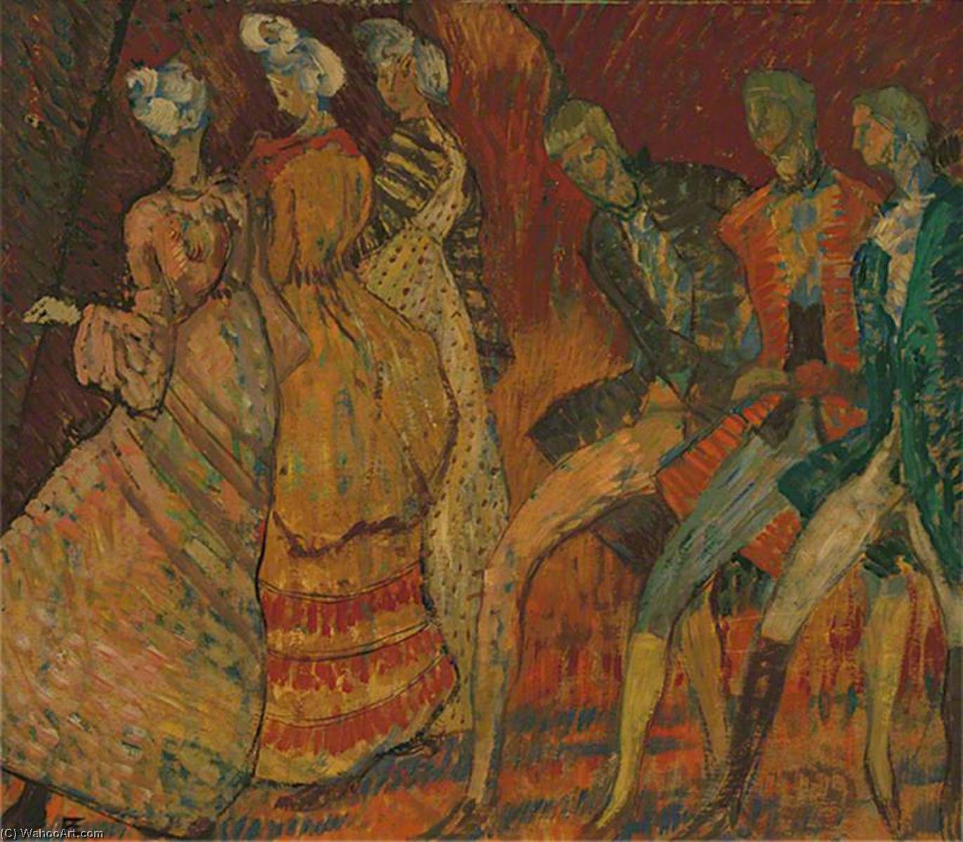 A Group Of Figures — Frederick Etchells