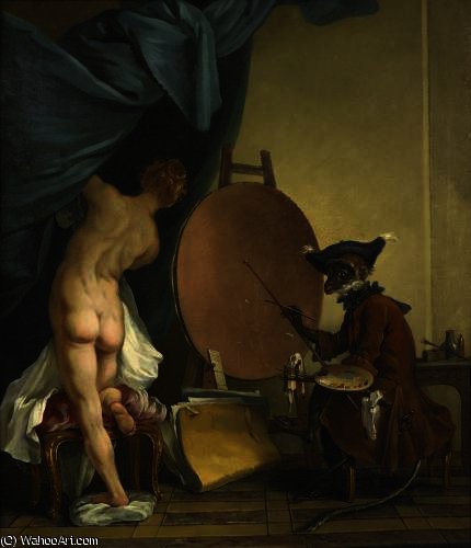 The Monkey Painter — Jean Baptiste Deshays De Colleville
