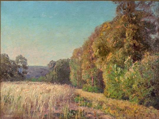 At The Edge Of The Field (orchard In Summer) — Theodore Clement Steele