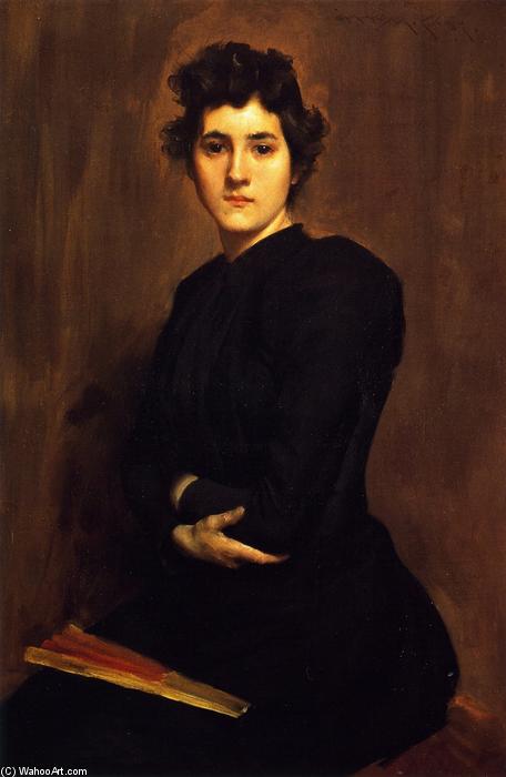 Girl In Black (also Known As A Lady In Black) — William Merritt Chase