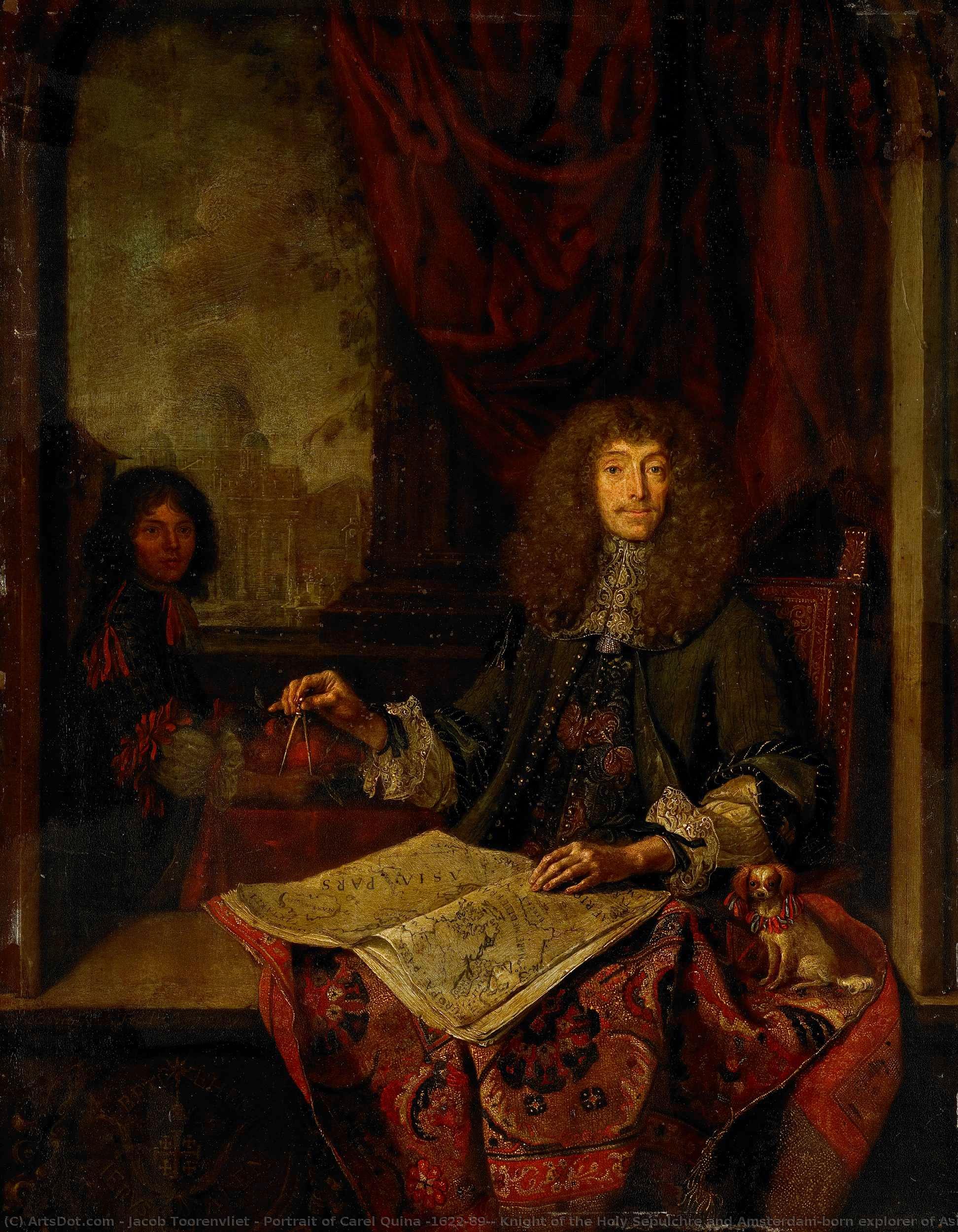 Portrait Of Carel Quina (1622-89), Knight Of The Holy Sepulchre And Amsterdam-born Explorer Of Asia, Jacob Toorenvliet, 1669 — Jacob Toorenvliet