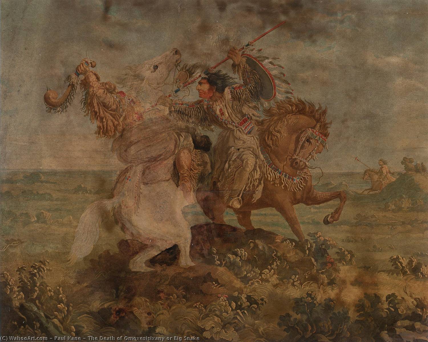 The Death Of Omoxesisixany Or Big Snake — Paul Kane