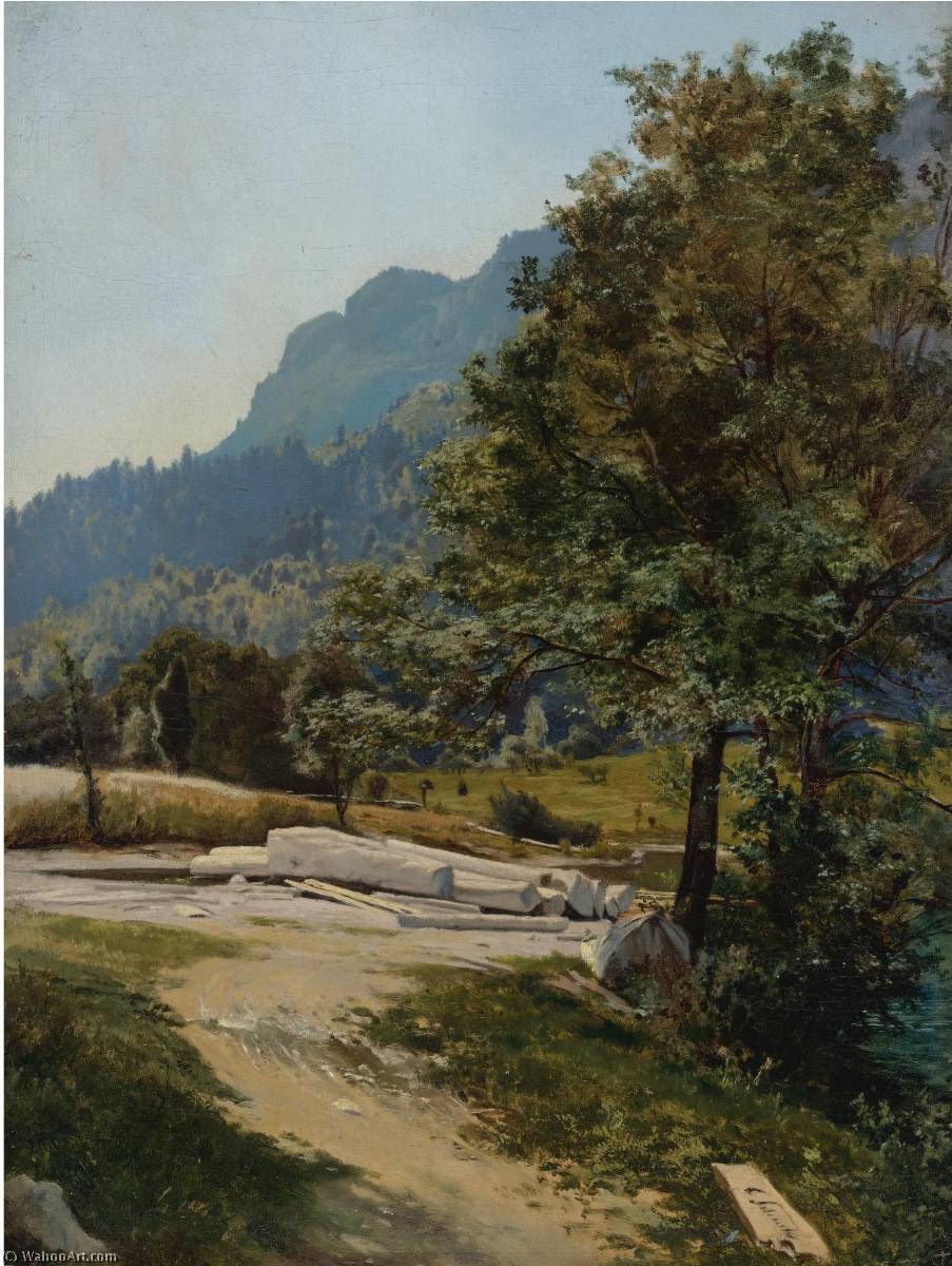 Wooded Landscape — Carl Eduard Schuch