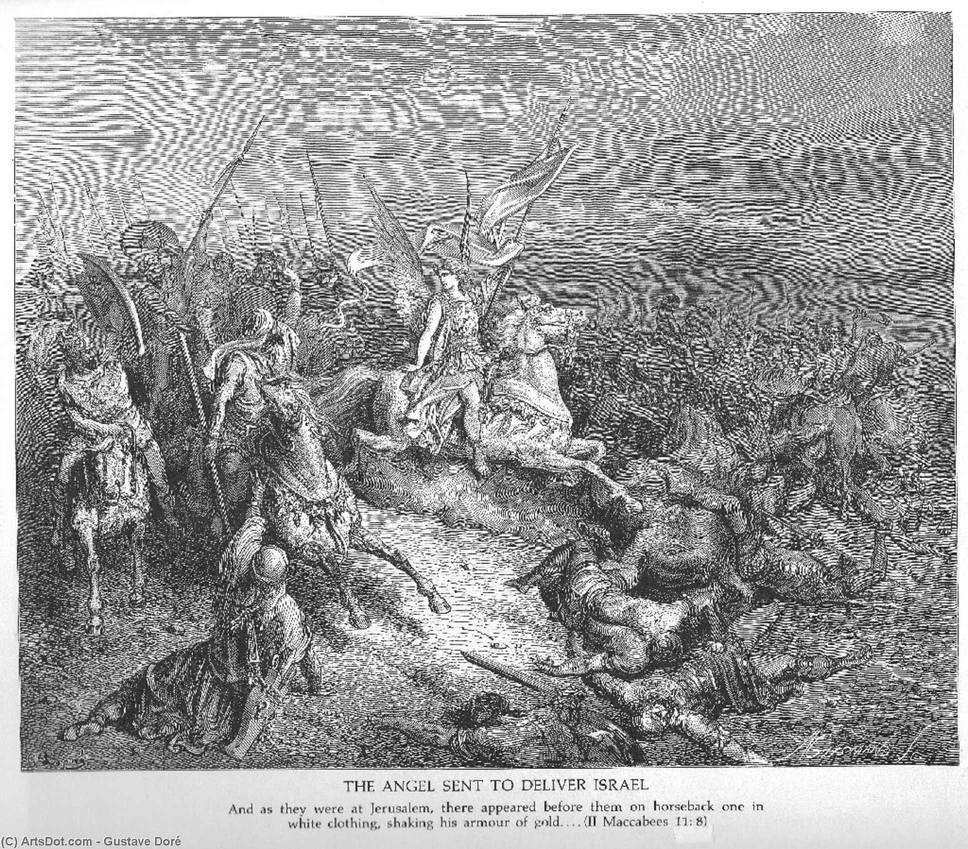 The Angel Is Sent To Deliver Israel — Paul Gustave Doré