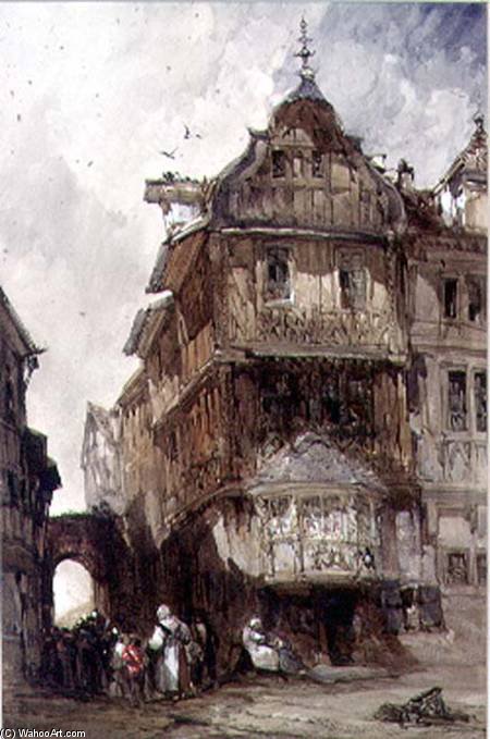 Old Houses, Bernkastel — William Callow