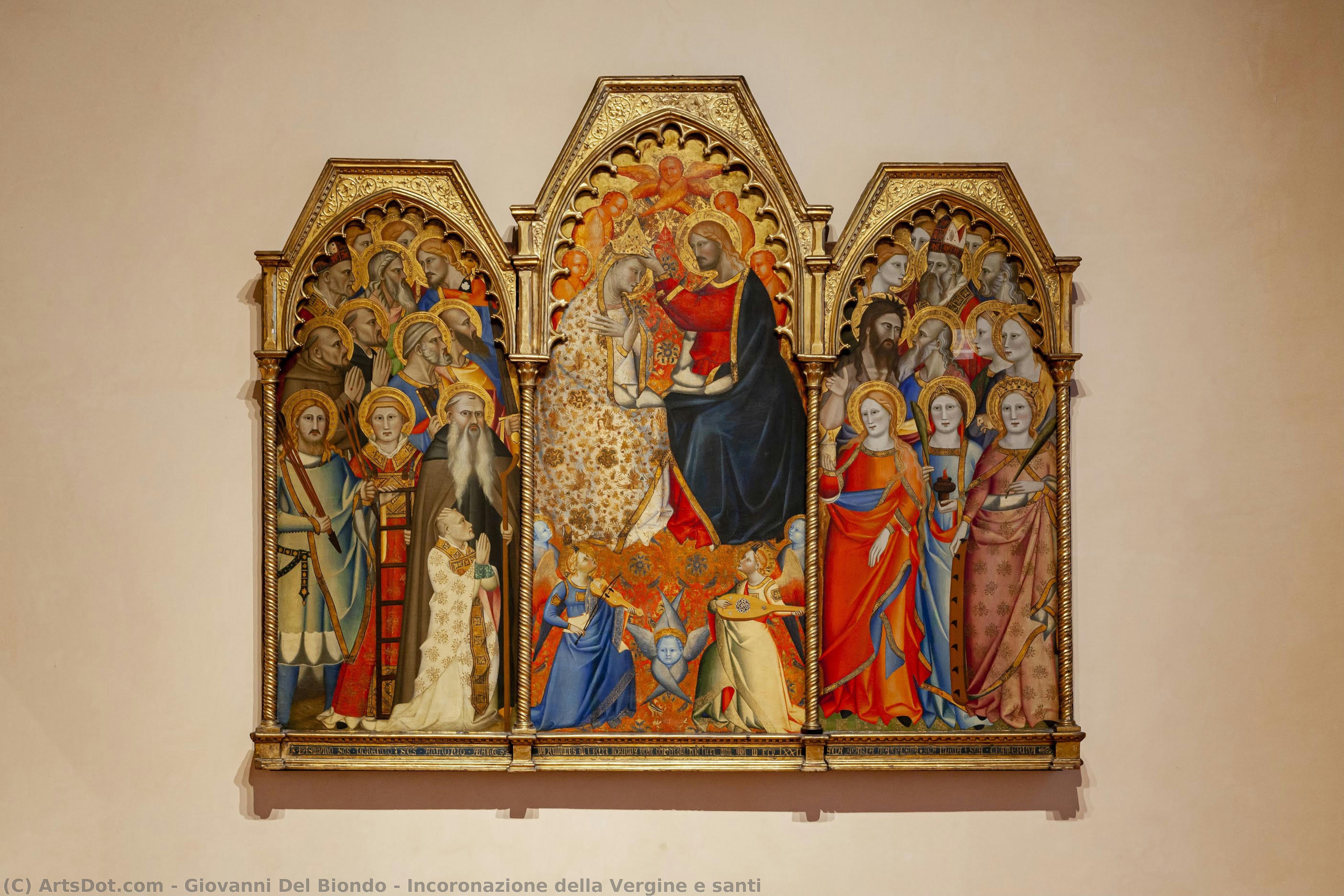 Incoronazione Della Vergine E Santi — Giovanni Del Biondo
