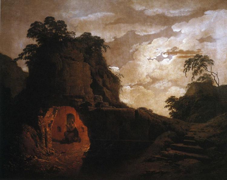 Virgil's Tomb, With The Figure Of Silius Italicus — Joseph Wright Of Derby