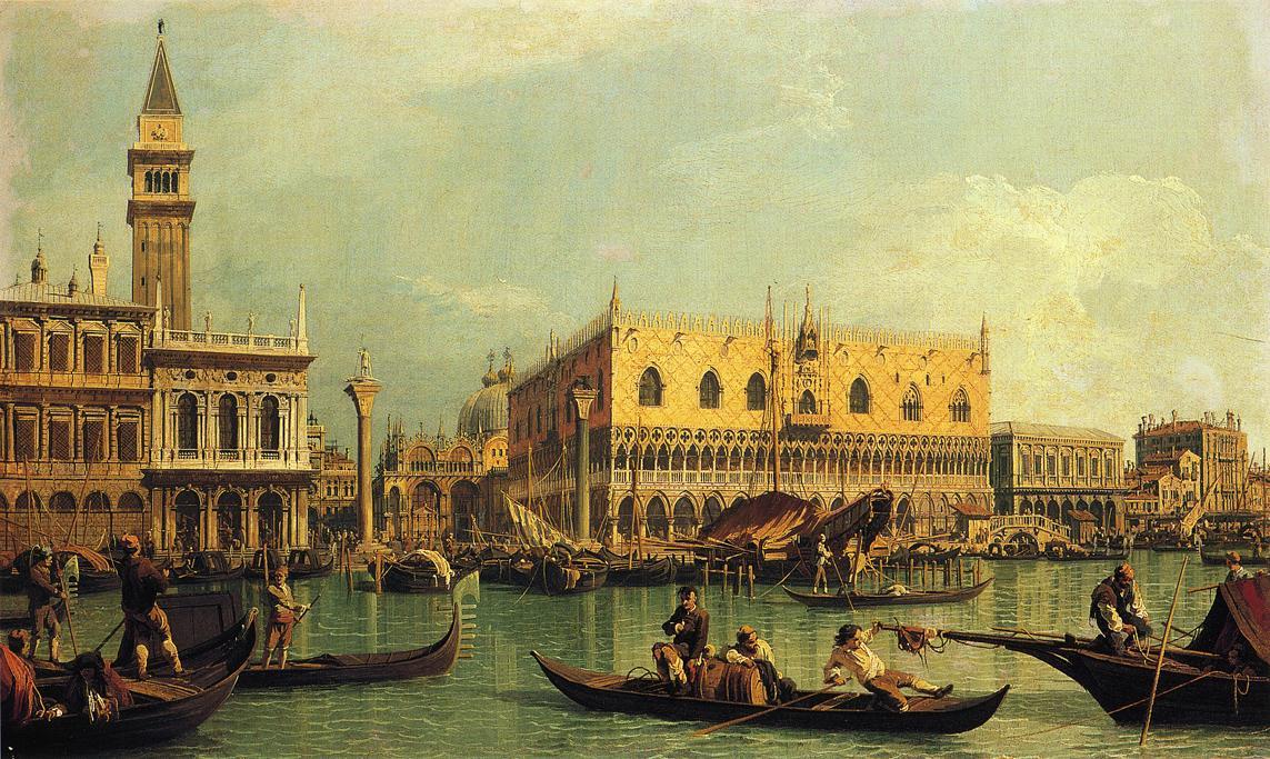 Piazzetand The Doge S Palace From The Bacino Di San Marco — Canaletto