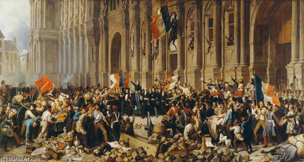 Lamartine Rejects The Red Flag — Henri Félix Emmanuel Philippoteaux