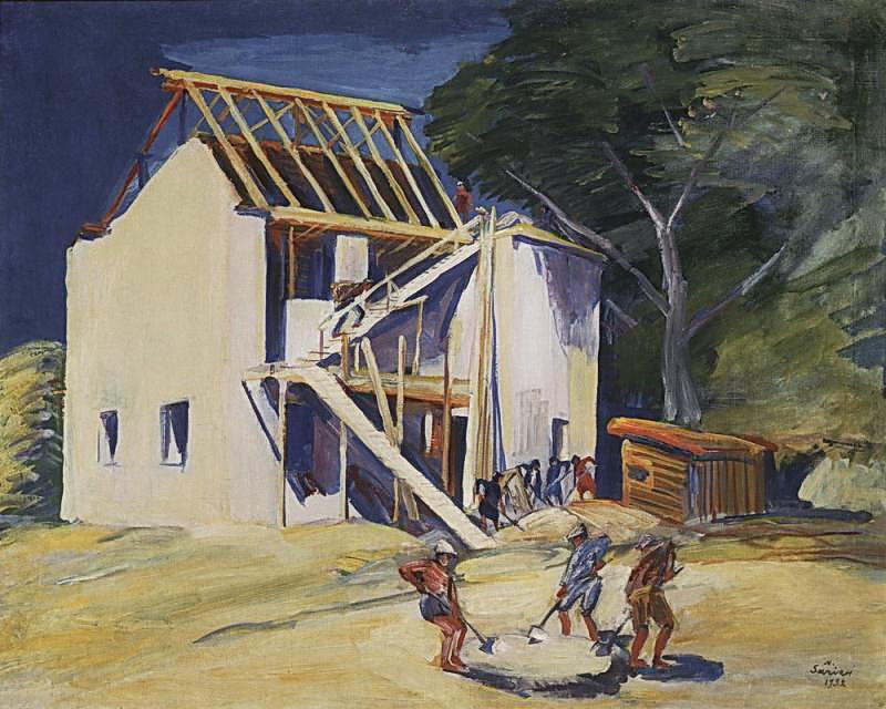My House Is Erected — Martiros Sarian