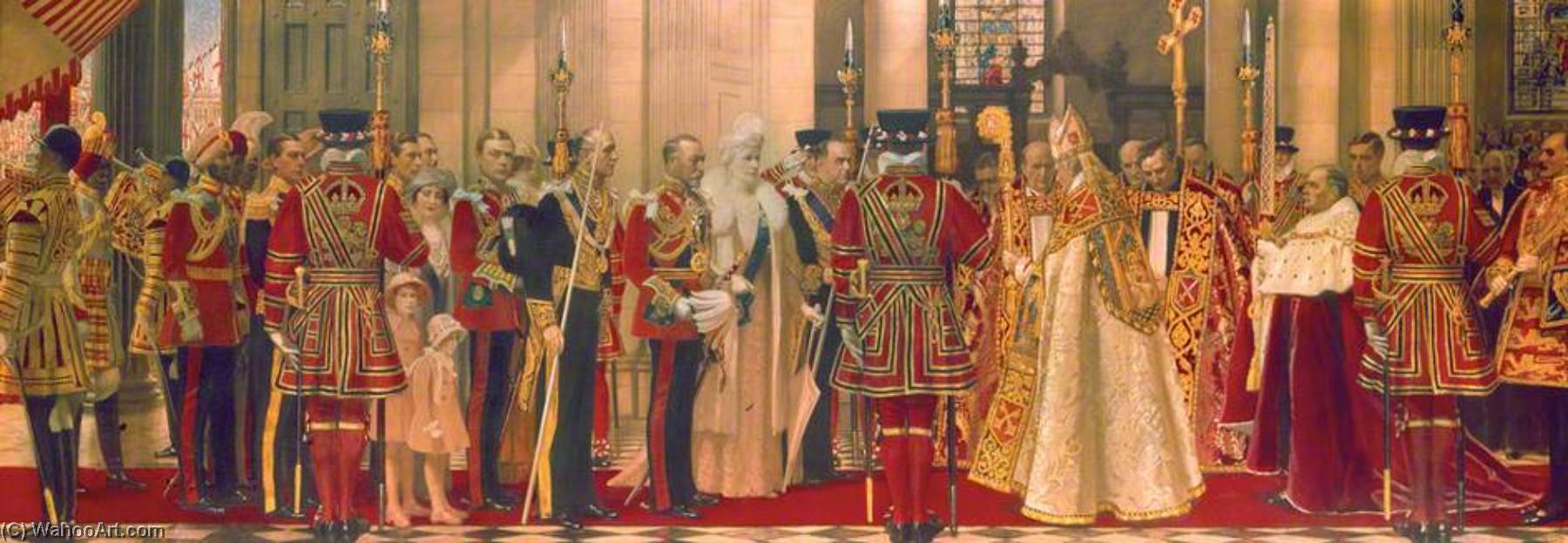 Reception Of King George V And Queen Mary At The West Door Of St Paul's Cathedral, London, Jubilee Day, 6 May 1935 — Frank O. Salisbury