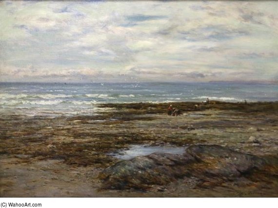 A Seascape With Figures On The Shore — Joseph Henderson