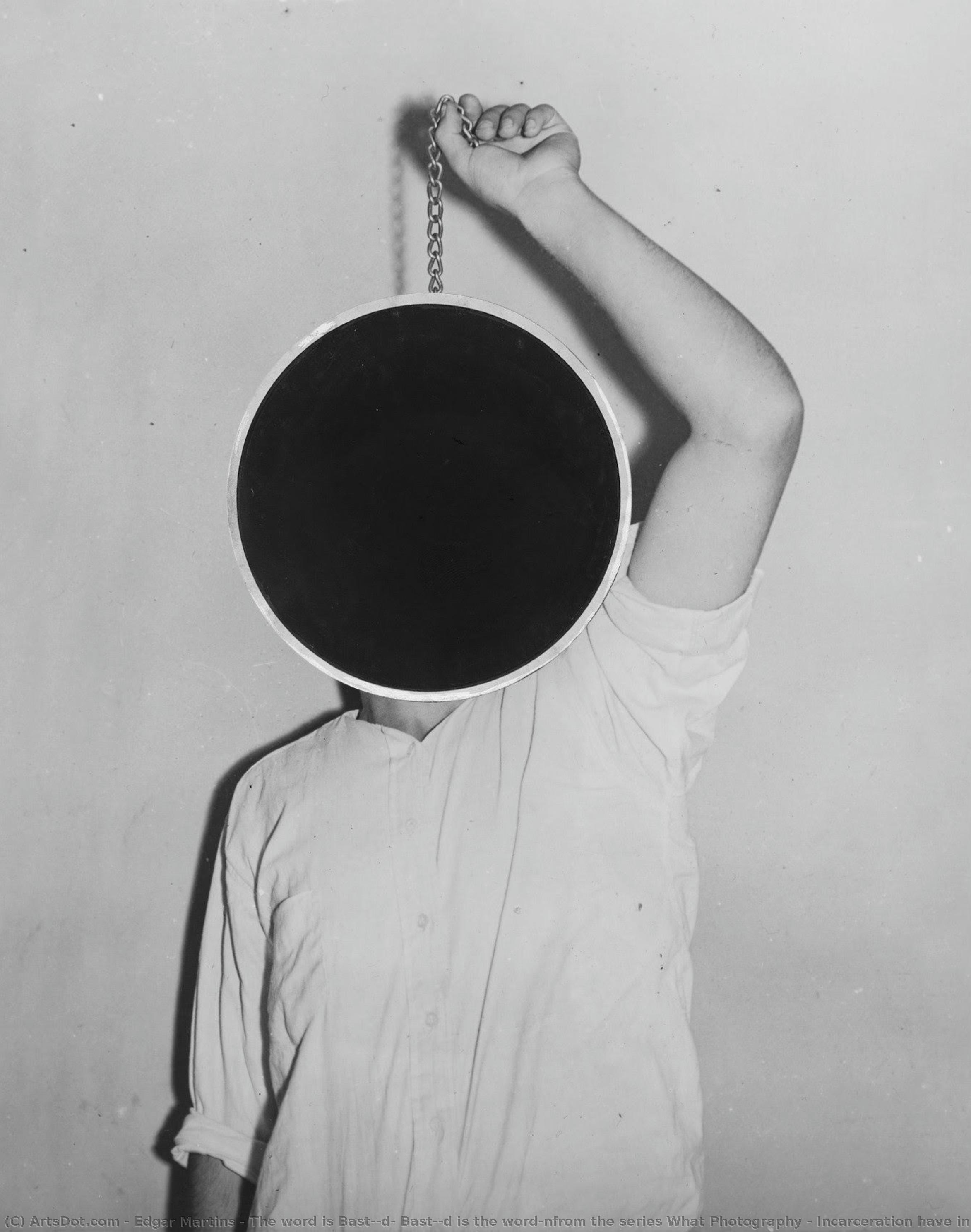 The Word Is Bast**d, Bast**d Is The Word\nfrom The Series What Photography & Incarceration Have In Common With An Empty Vase\n\nimage 1 Of Sometimes The Right Stuff Is\nin Fact The Wring Stuff — Edgar Martins