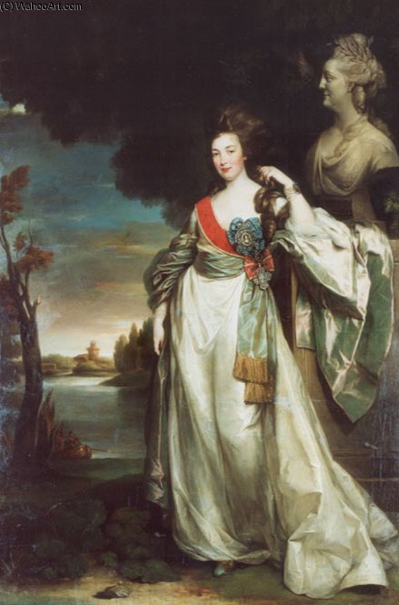 Portrait Of Aleksandra Branicka — Richard Brompton