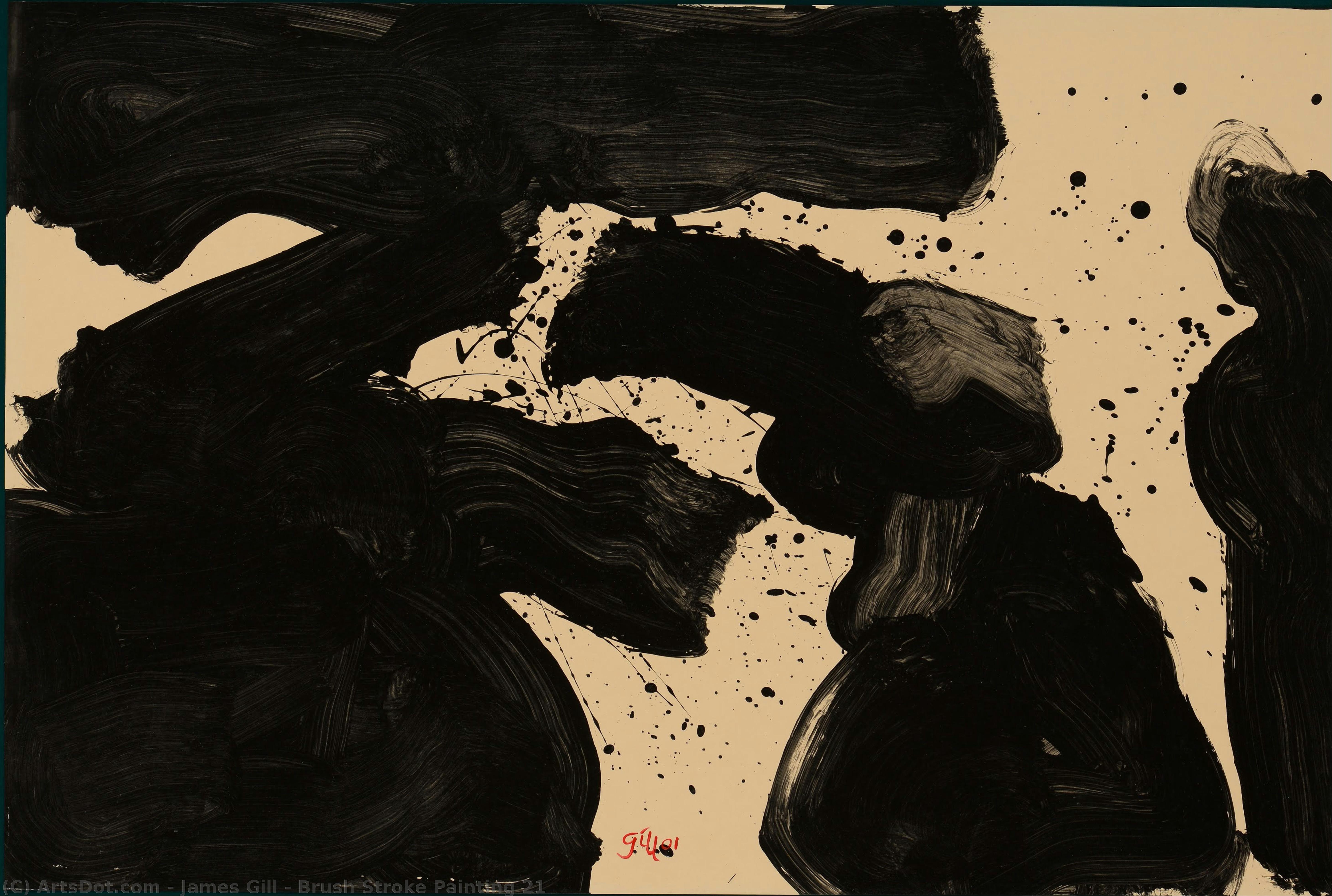 Brush Stroke Painting 21 — ジェームズ・ギル