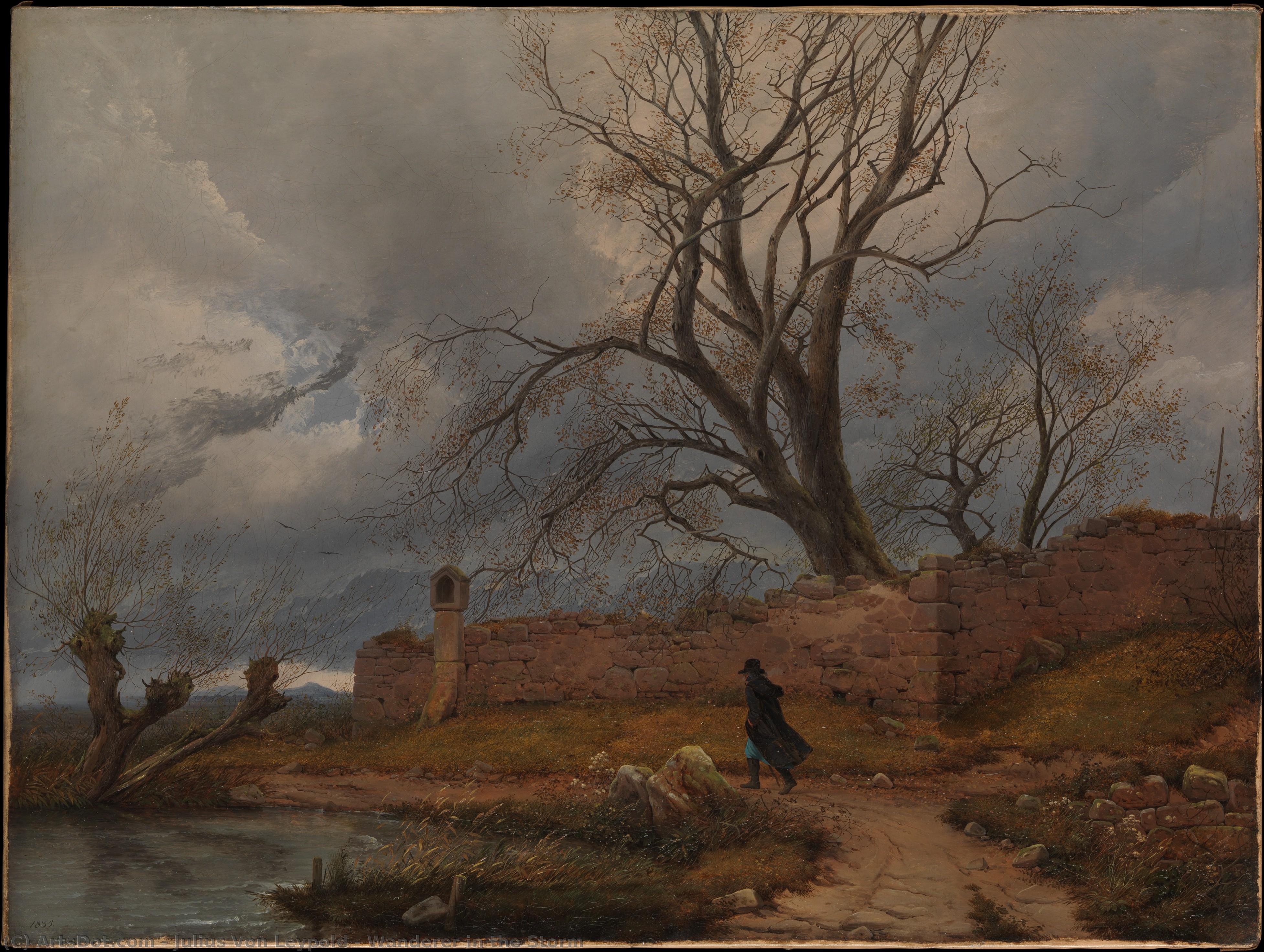 Wanderer In The Storm — Julius Von Leypold