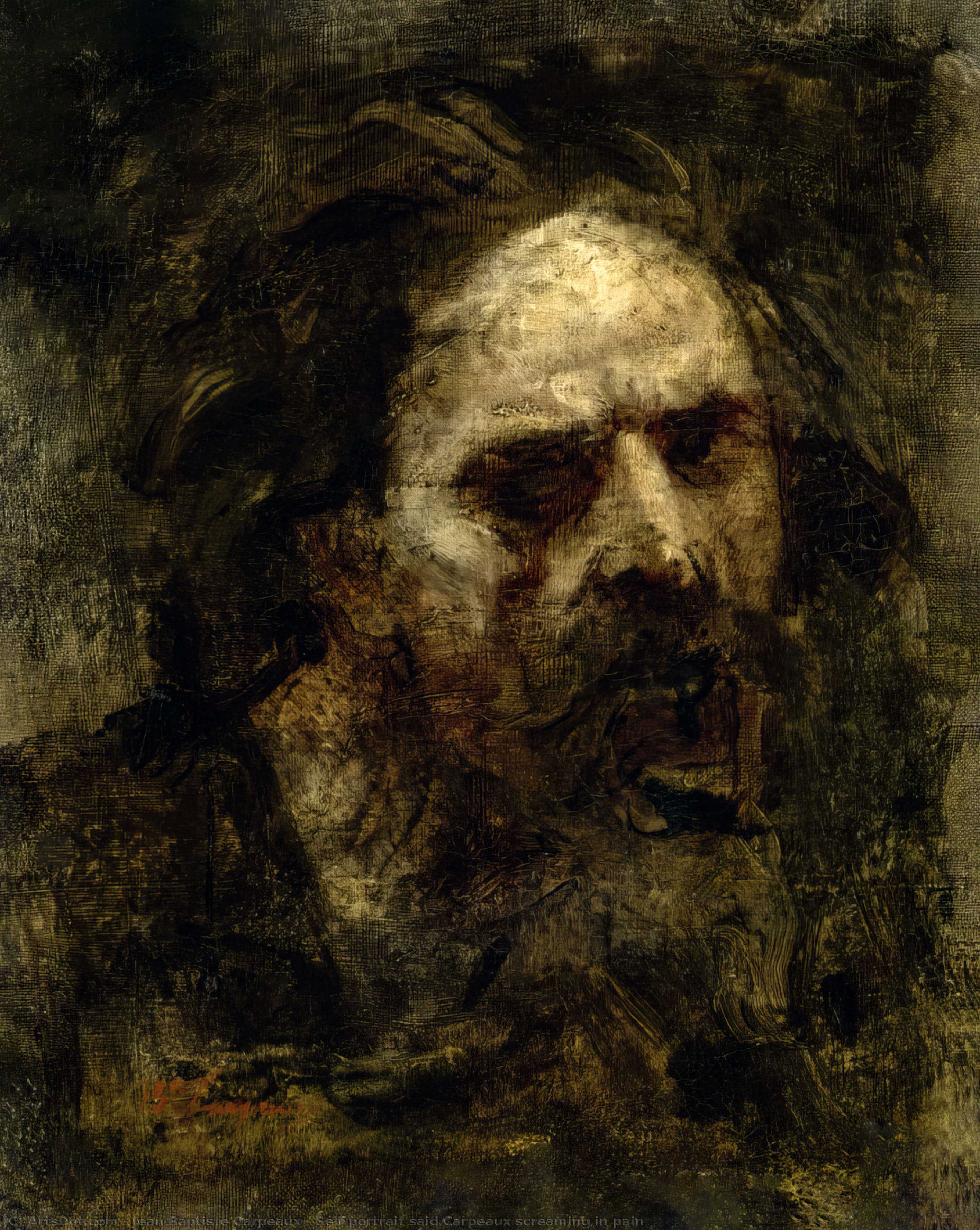 Self-portrait Said Carpeaux Screaming In Pain — Jean-baptiste Carpeaux