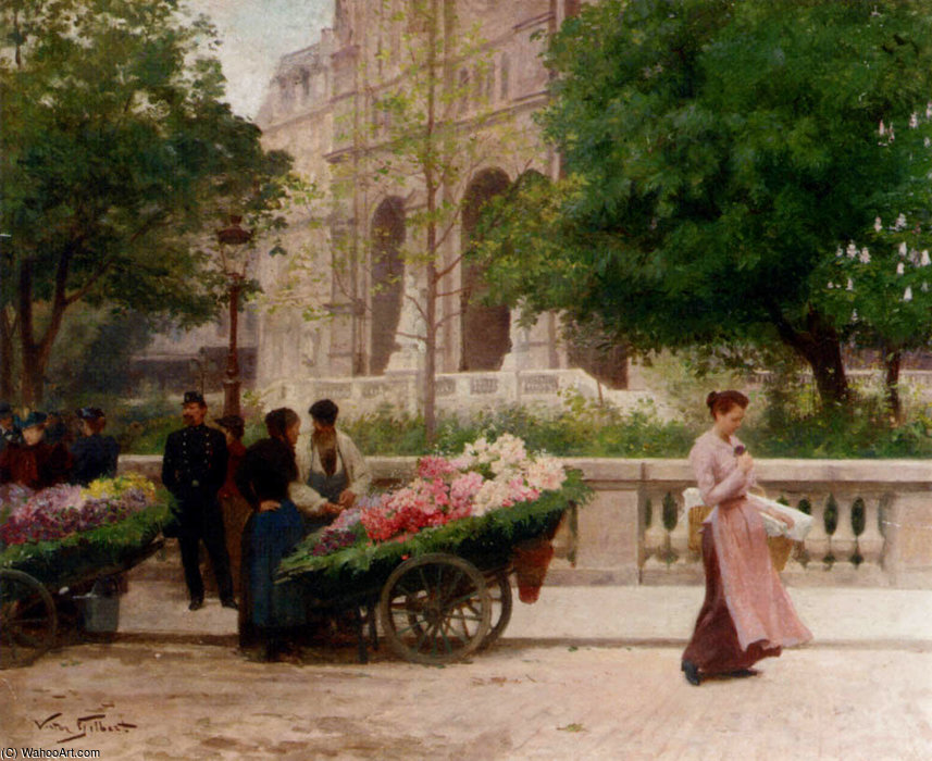 La Place De La Trinite — Victor Gabriel Gilbert