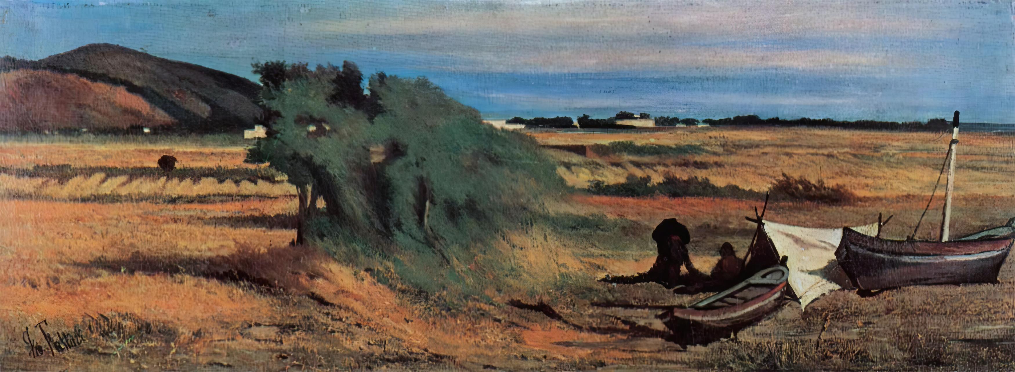 Rappezzatori Di Reti A Castiglioncello — Giovanni Fattori