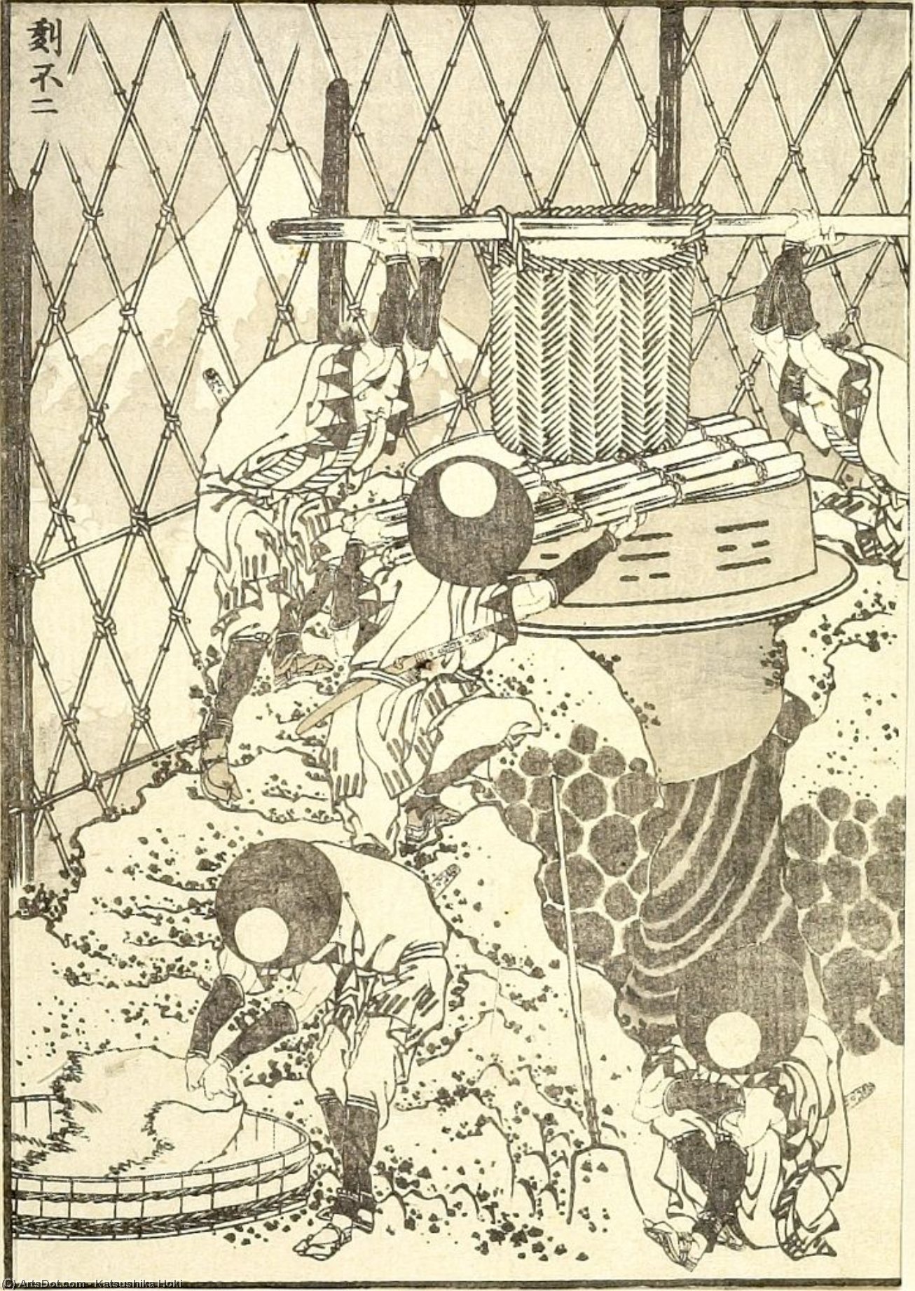 Fuji Carved — Katsushika Hokusai