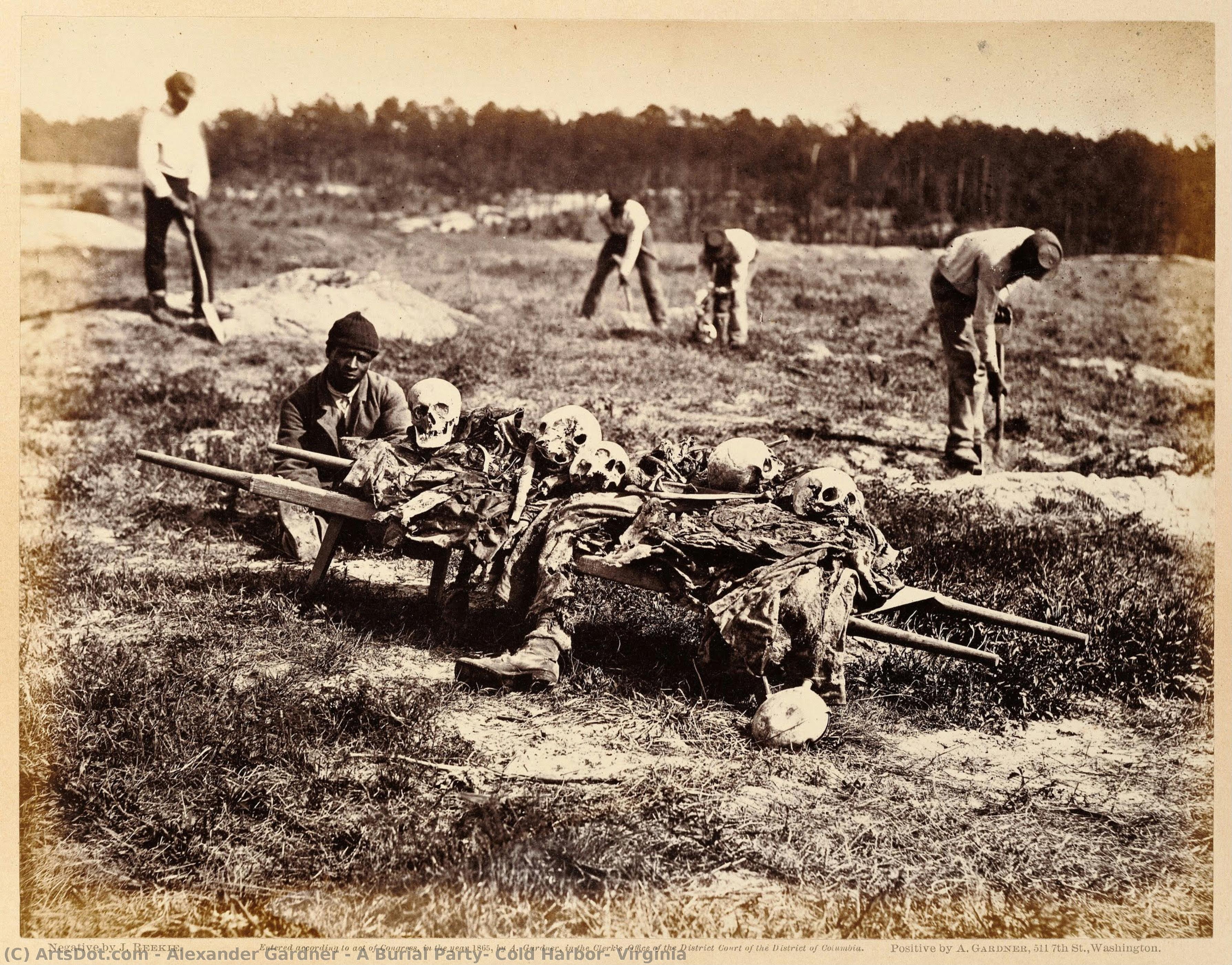 A Burial Party, Cold Harbor, Virginia — Alexander Gardner