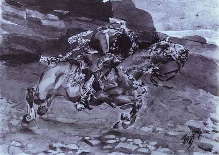Rider (''is Carried Horse Faster Of Fallow-deer...'') — Mikhail Vrubel
