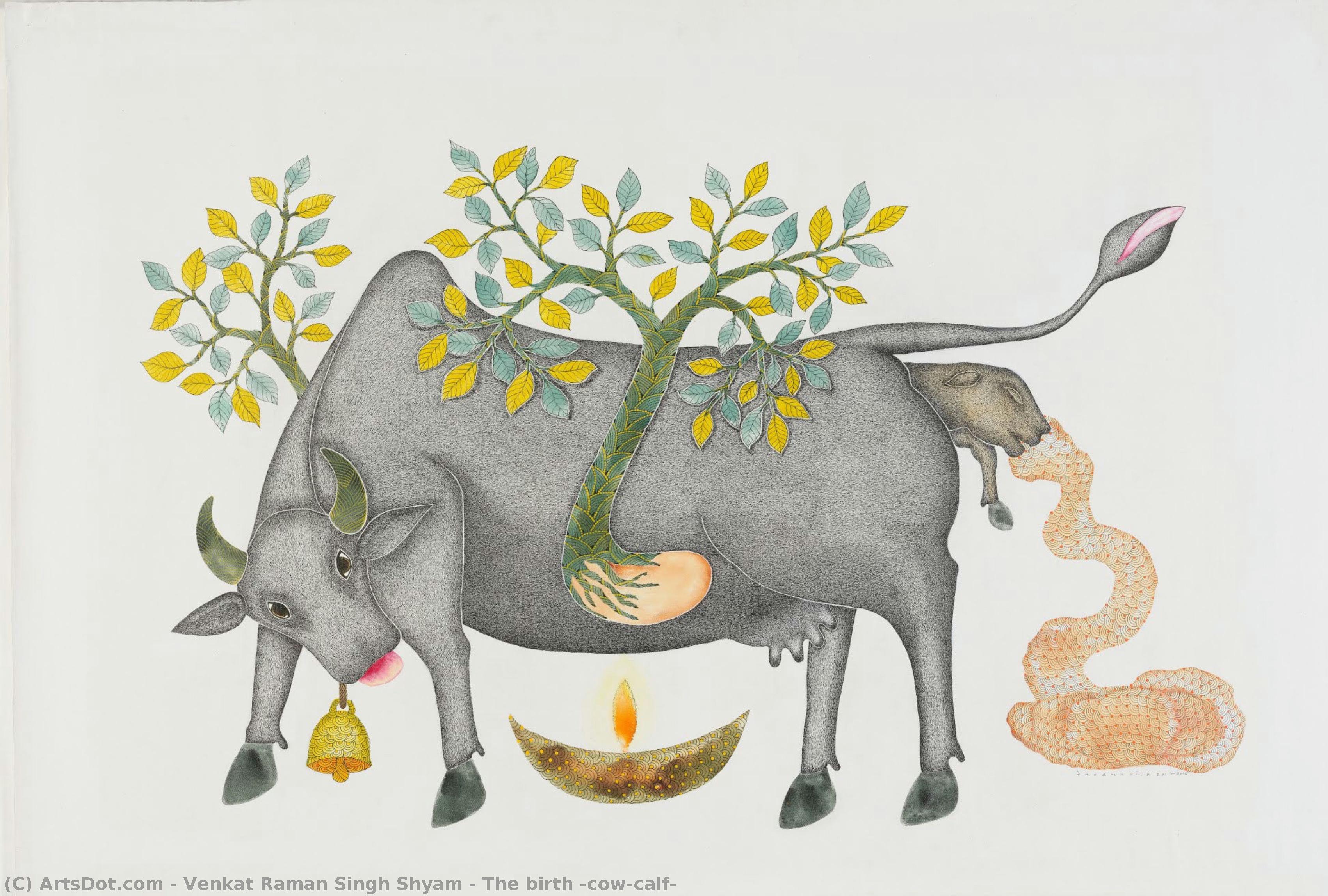 The Birth (cow-calf) — Venkat Raman Singh Shyam