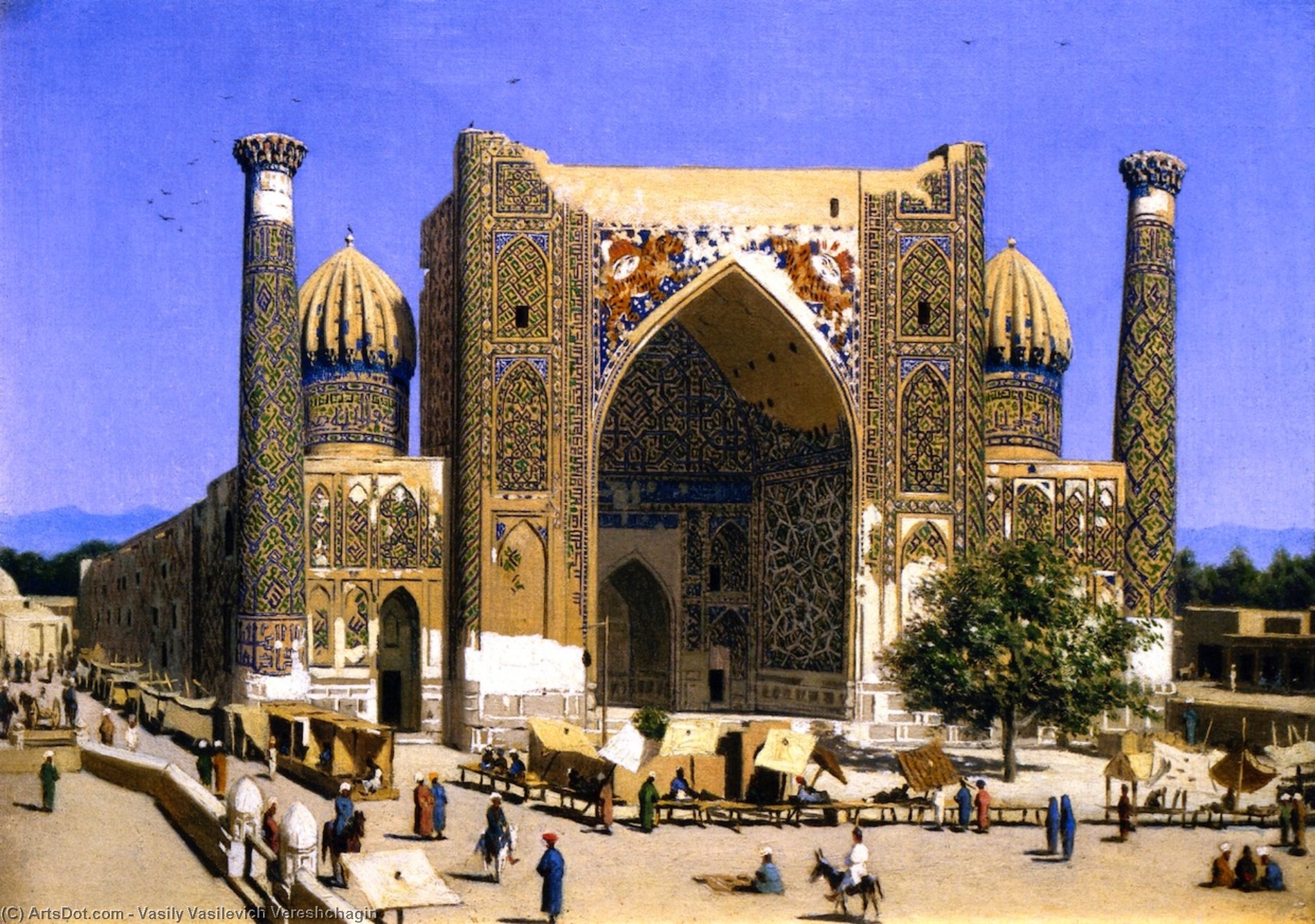 Sher-dor Madrassah On The Registan Square In Samarkand — ヴァシリー・ワシリエヴィチ・ヴェレシャヒン