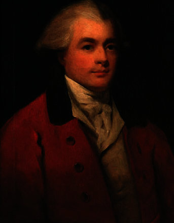 Portrait Of A Gentleman, Half-length, Traditionally Identified As Robert Henley, Earl Of Northington, In A Red Coat And A White Stock — George Romney
