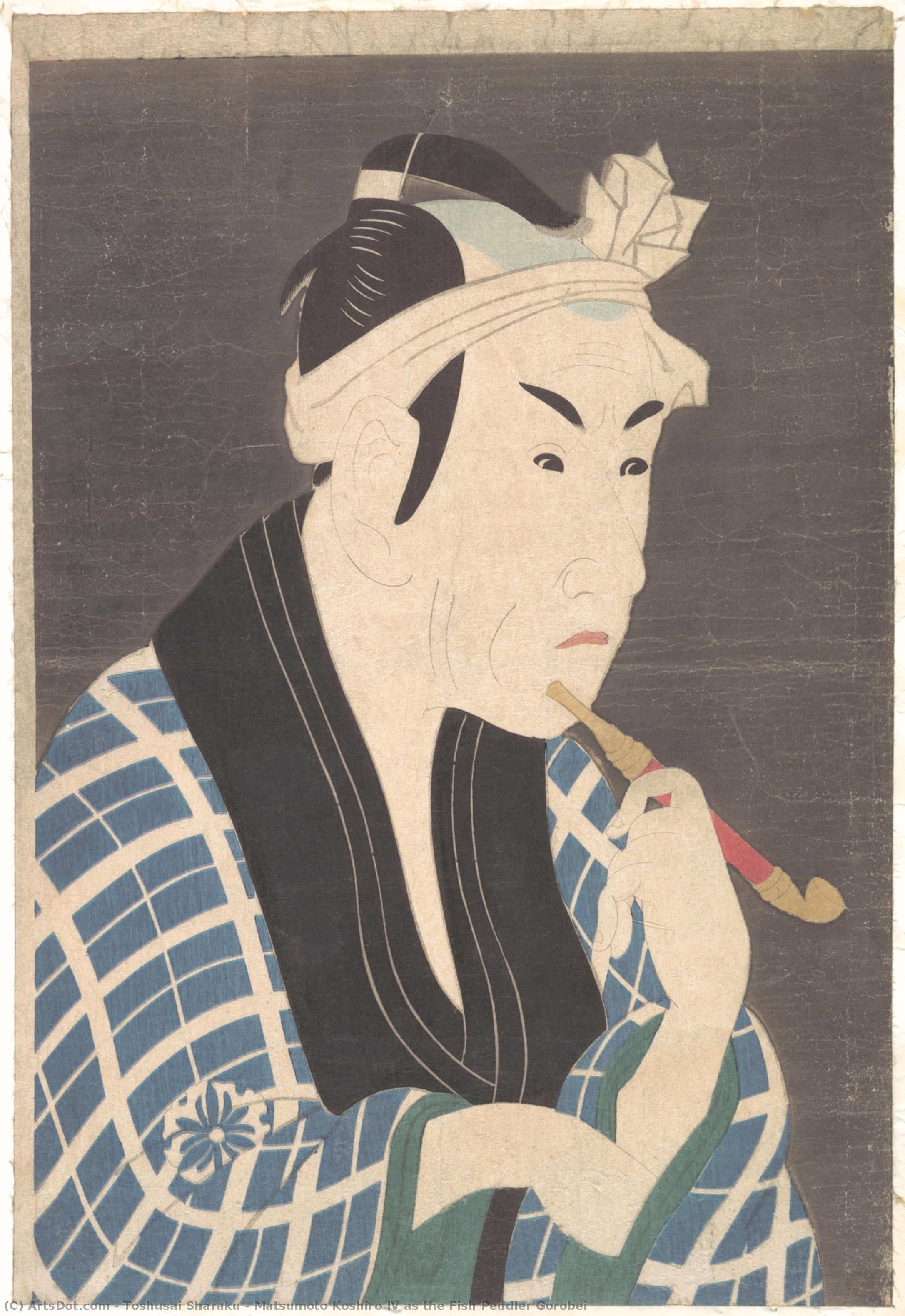 Matsumoto Koshiro Iv Als Der Fischhändler Gorobei — Tōshūsai Sharaku