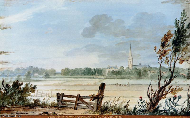 View Of Oudendyk At Zuydwind Sun — Aert Schouman