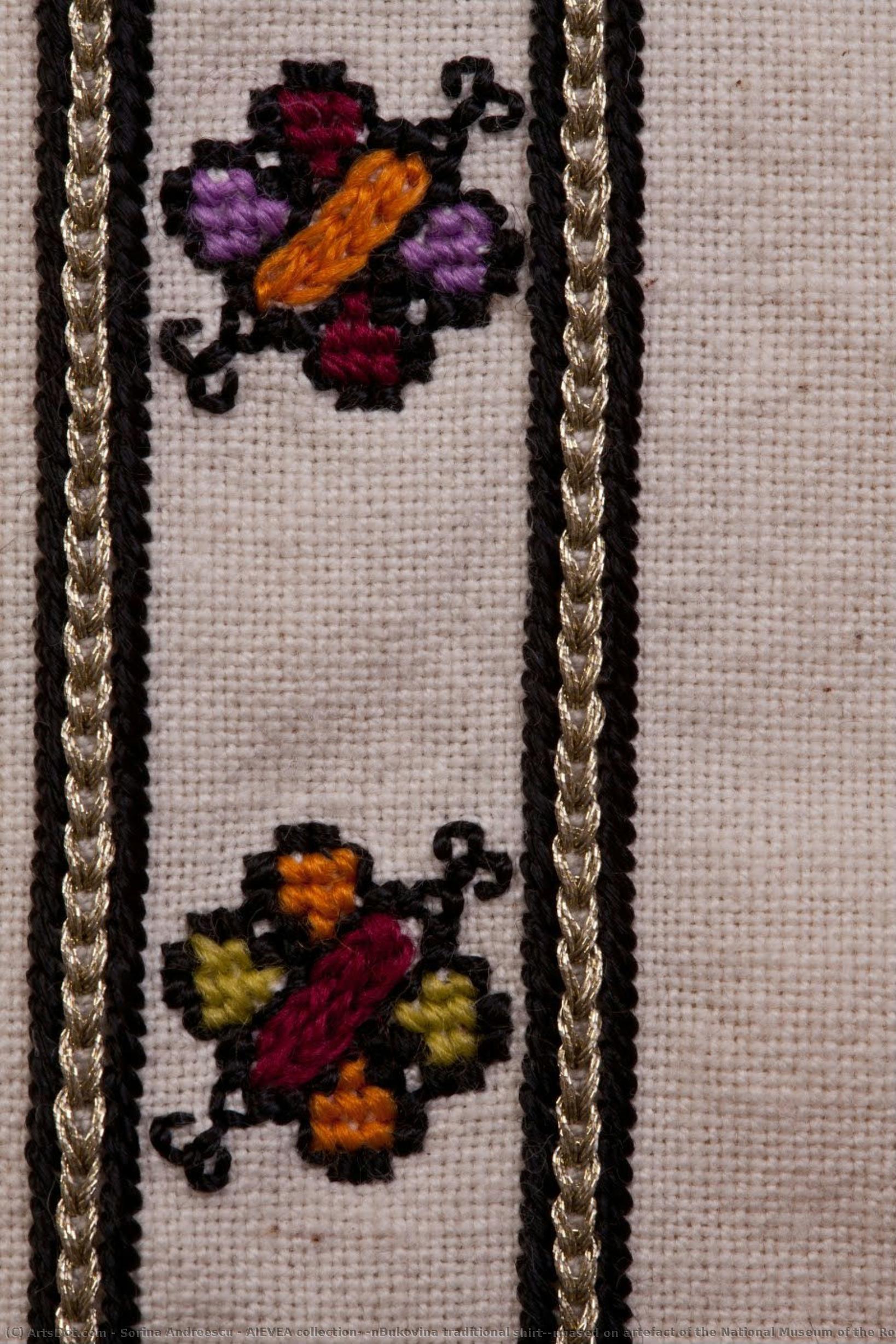 Aievea Collection; \nbukovina Traditional Shirt;\nbased On Artefact Of The National Museum Of The Romanian Peasant — Sorina Andreescu