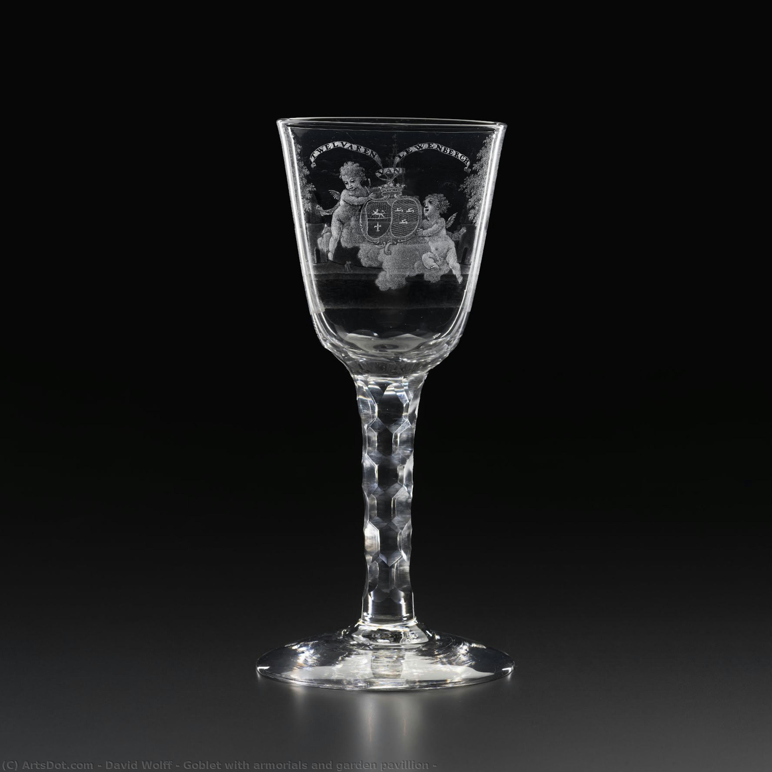 Goblet With Armorials And Garden Pavillion — David Wolff
