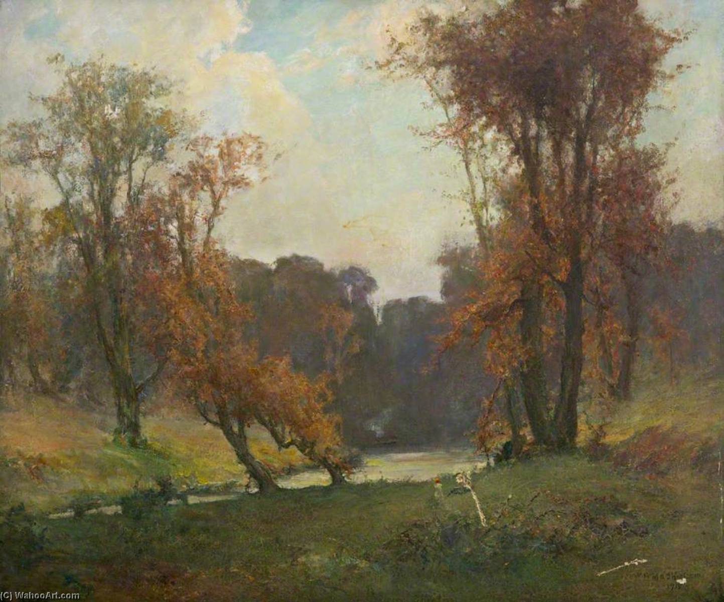 Children Playing By The River — William Gibbes Mackenzie