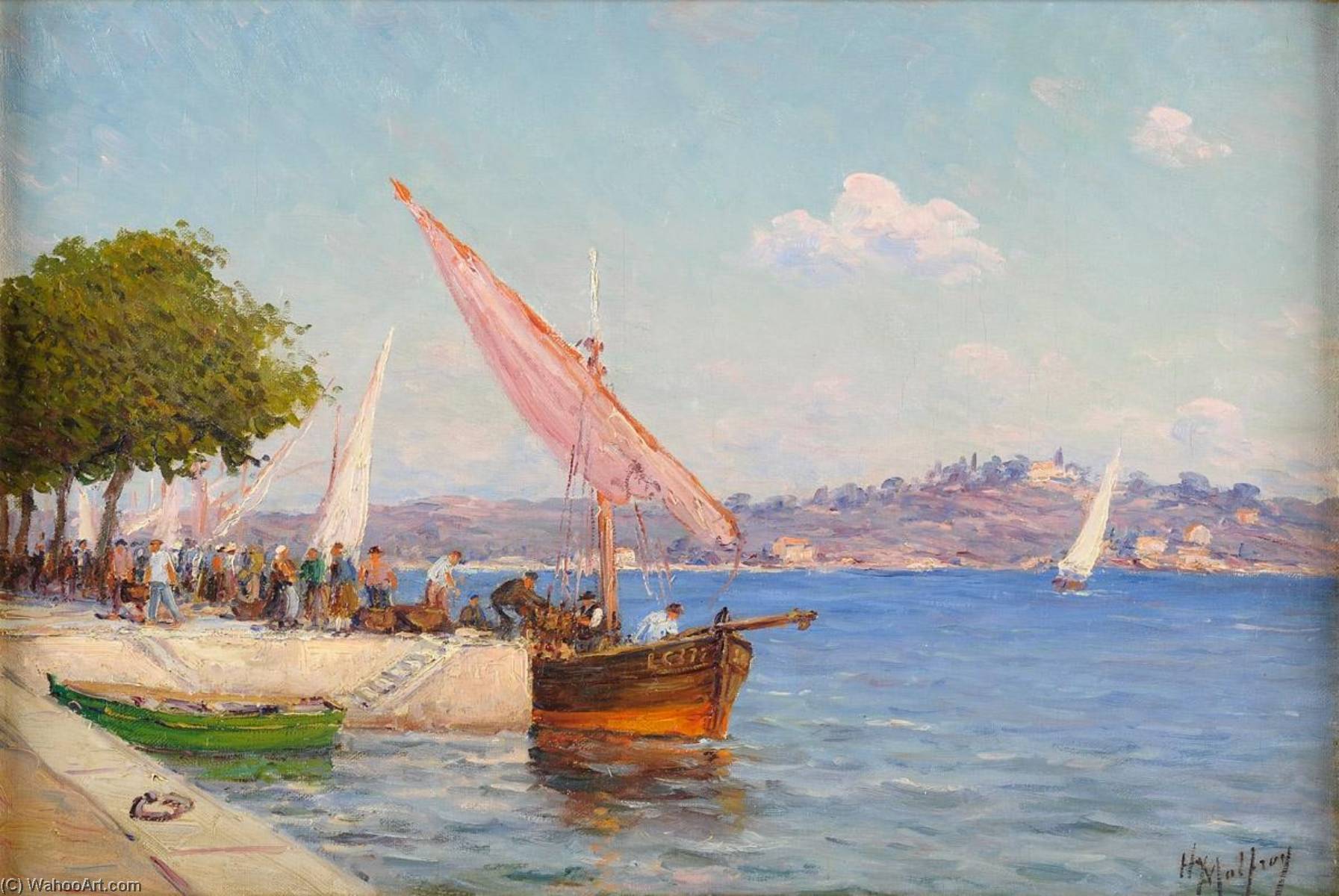Fish Market On Hafen Quai — Henry Malfroy