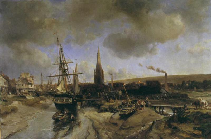Vue Du Port D'harfleur — Johan Barthold Jongkind