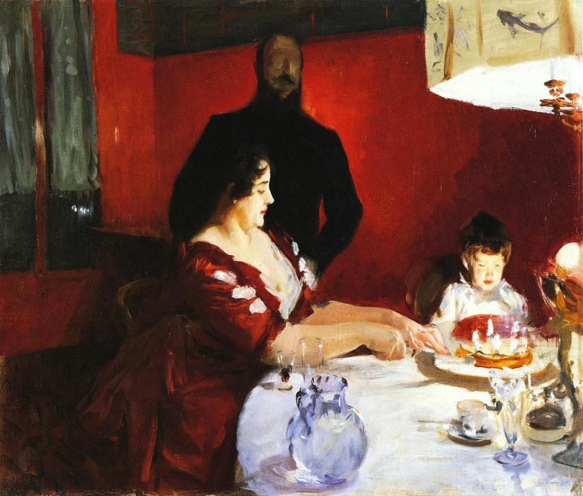Fete Famillale: The Birthday Party — John Singer Sargent