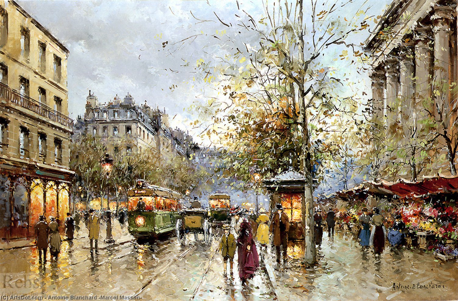 Flower Market Madeleine — Antoine Blanchard (marcel Masson)